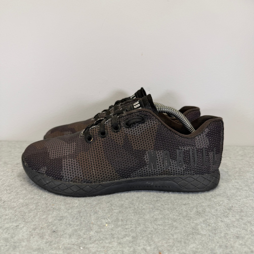 Nobull Womens Shoes Size 6.5 Black Camo SuperFabric Workout Running Sneakers